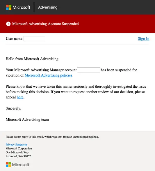 How I Got My Blocked Microsoft Ad Account Reinstated
